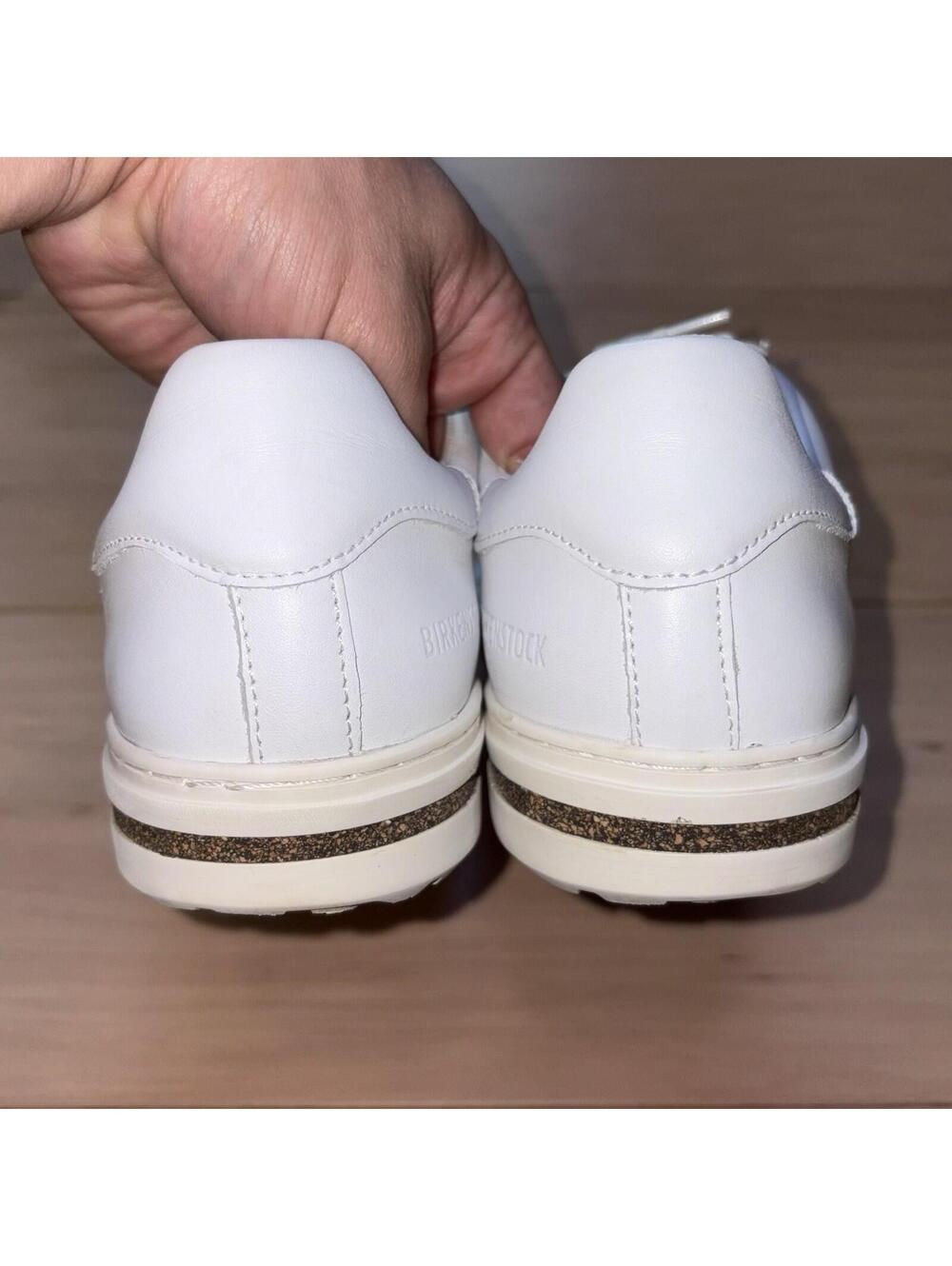 Birkenstock Bend Low White Leather Lace Up Comfort Sneakers Womens 39 US 8 - Picture 6 of 8